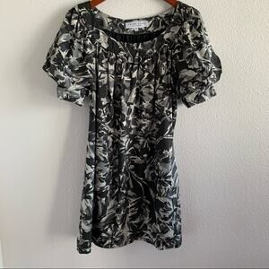 Trina Turk Mumu Style Silk Wool Short Dress Tropical Elegant Modest 6